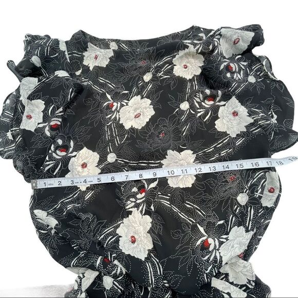 SanYeVon Vintage Floral Dress Sz S - Picture 5 of 12